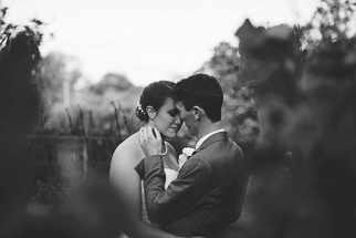 Wedding Photos in vines